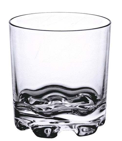 Thunder Group PLTHRG010C 10 Oz. Clear Polycarbonate Heavy Base Rock Glass