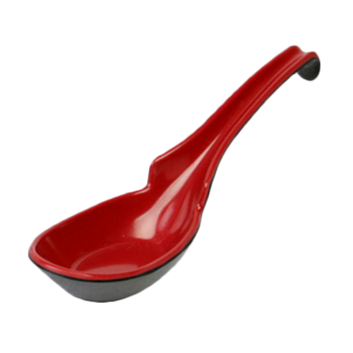 Thunder Group 7100JBR 1 Oz. Two-Tone Melamine Soba or Rice Spoon