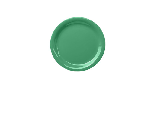Thunder Group CR107GR 7.25" Dia. Green Melamine Round Narrow Rim Plate