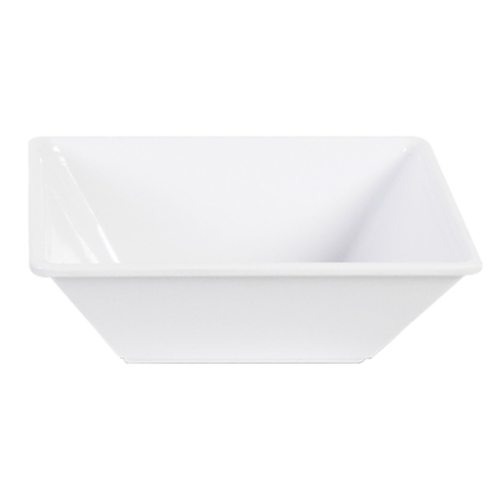 Thunder Group PS5004W 8 Oz. White Square Melamine Bowl