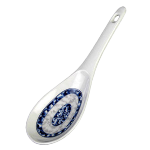Thunder Group 7005DL 1.5 Oz. Blue Dragon Melamine with Hanging Hole Rice Ladle