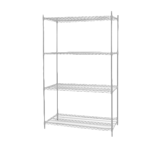 Thunder Group CMSV2436 36" W x 24" D Chrome Plated Wire Shelving