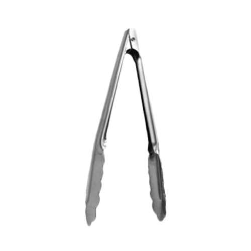 Thunder Group SLTHUT210 9.5" L Stainless Steel Extra Heavy Duty Utility Tongs