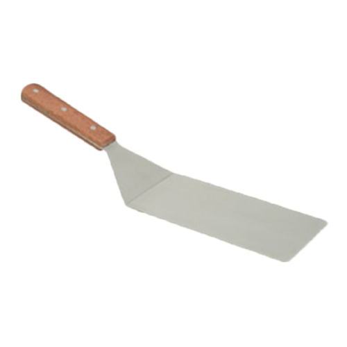 Thunder Group SLTWHT004 4" x 8" Stainless Steel Oversized Blade Wood Handle Turner