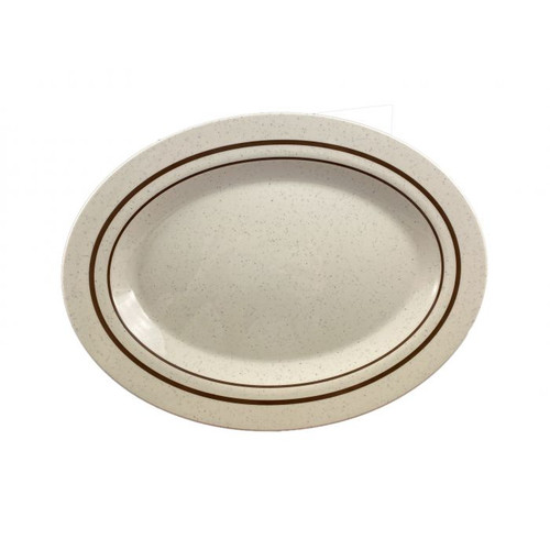 Thunder Group AD216AA 16.25" W x 12" D Melamine Oval Arcadia Platter
