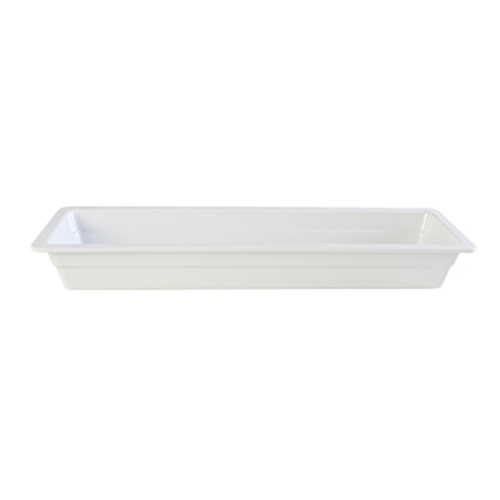 Thunder Group GN1222W 2/4 Size White Melamine Food Pan