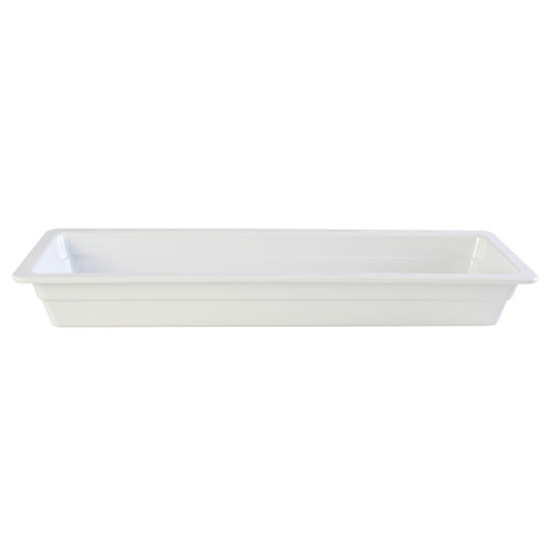Thunder Group GN1222W 2/4 Size White Melamine Food Pan