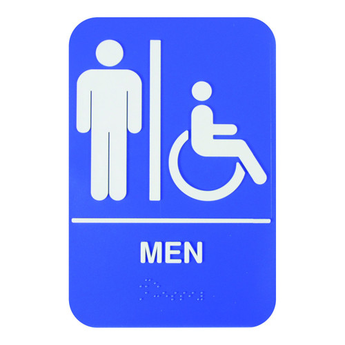 Thunder Group PLIS6958BL 6" W Blue Background Information Symbol Sign