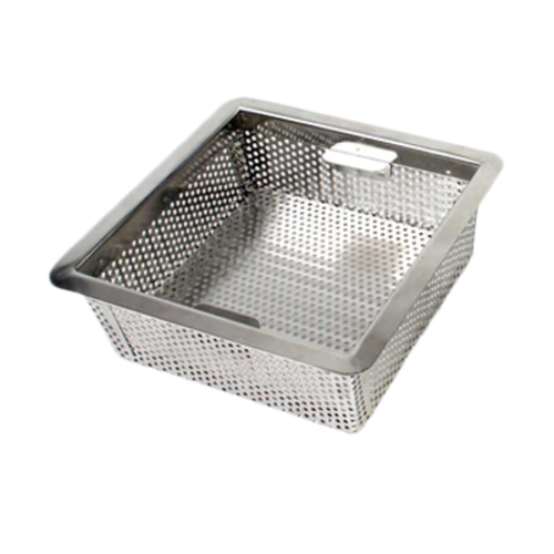 Thunder Group SLFDS385 8.5" W x 3" H x 8.5" D Stainless Steel Square Floor Drain Strainer