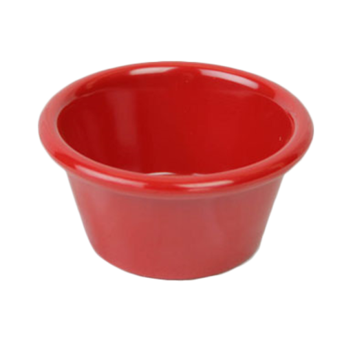 Thunder Group ML536PR1 2.5 Oz. Pure Red Melamine Round Smooth Ramekin
