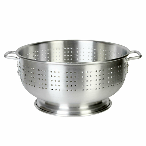 Thunder Group ALHDCO001 8 Qt. Aluminum Perforated with Riveted Handles Colander