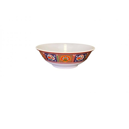 Thunder Group 5075TP 52 Oz. Melamine Peacock Rimless Bowl