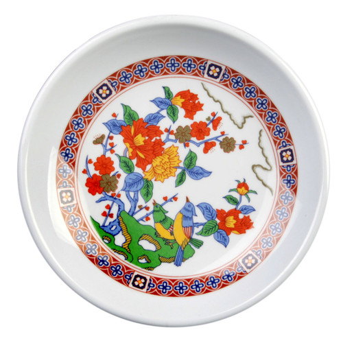 Thunder Group 1004TP 4 Oz. Melamine Peacock Round Plate