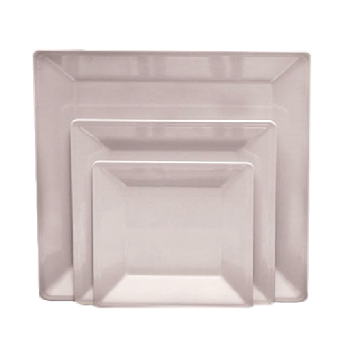 Thunder Group PS3211W White Melamine Square Plate