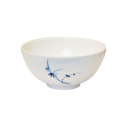 Thunder Group 3006BB 9 Oz. Melamine Blue Bamboo Round Rice Bowl