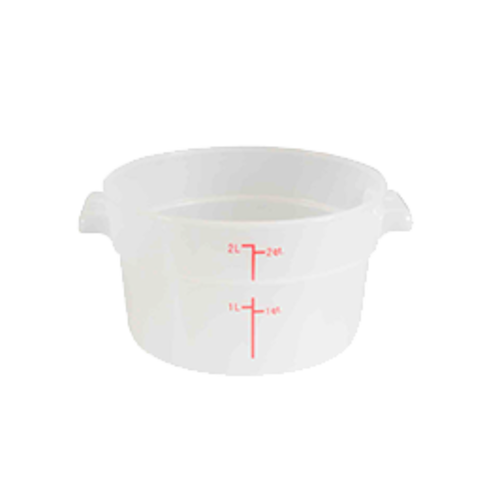 Thunder Group PLRFT302TL 2 Qt. Translucent Round Polypropylene Food Storage Container