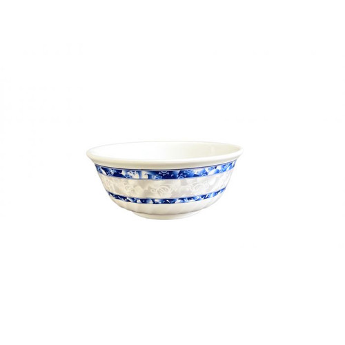 Thunder Group 5306DL 21 Oz. Melamine Blue Dragon Swirl Bowl