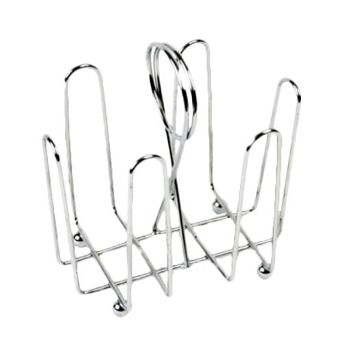 Thunder Group CRSP435 4.5" W x 3.5" D Chrome Plated Wire Sugar Packet Holder