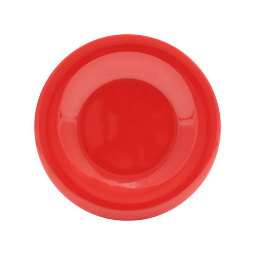 Thunder Group CR007PR 7.63" Dia. Pure Red Melamine Round Wide Rim Plate