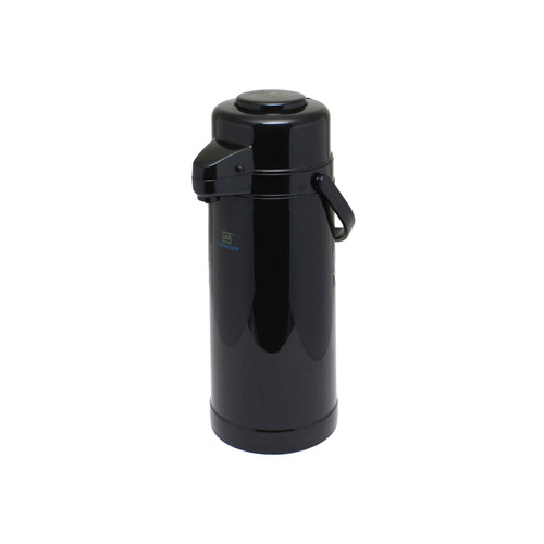 Thunder Group APPG022 74 Oz. Plastic Black Push Button Top Airpot