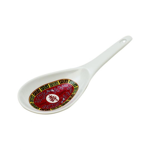 Thunder Group 7005R 1.5 Oz. Longevity Melamine with Hanging Hole Rice Ladle