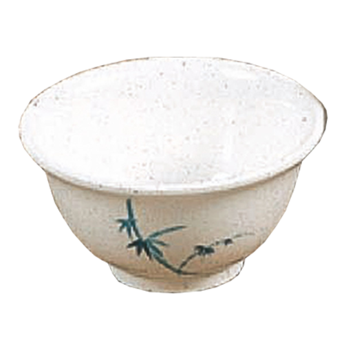 Thunder Group 3008BB 6 Oz. Melamine Blue Bamboo Round Rice Bowl