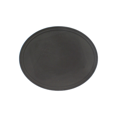 Thunder Group PLFT2700BR 22" W Brown Fiberglass Oval Serving Tray