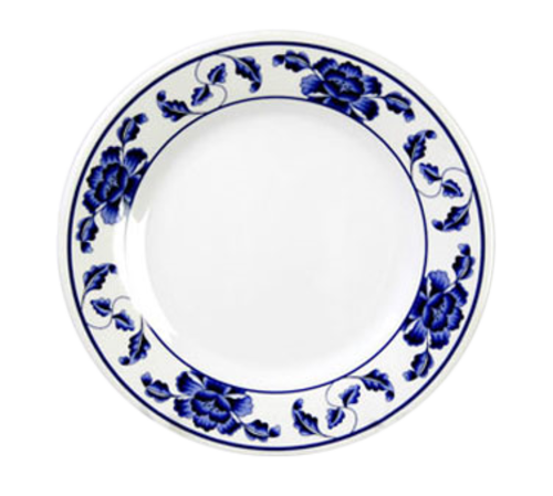 Thunder Group 1007TB 6.88" Dia. Melamine Lotus Round Plate