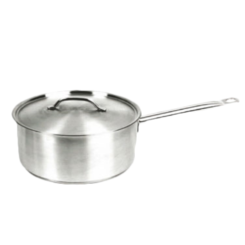 Thunder Group SLSSP100 10 Qt. Stainless Steel Welded Handle Sauce Pan with Lid