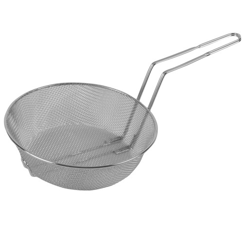 Thunder Group SLCB008F 8" L Nickel Plated Steel Round Culinary Basket