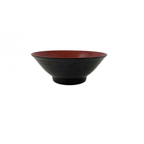Thunder Group 5185JBR 42 Oz. Two-Tone Melamine Round Soba Noodle Bowl
