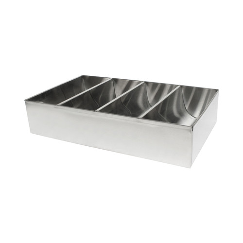 Thunder Group SLSCB04 Stainless Steel 4-Compartment Cutlery Box
