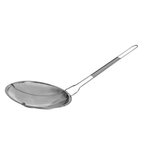 Thunder Group SLSKR875 8.75" Dia. x 19.63" Long Stainless Steel Fine Wire Mesh Round Skimmer