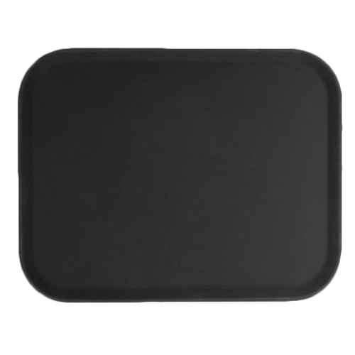Thunder Group PLFT1418BK 14" Black Fiber Glass Rectangular Serving Tray