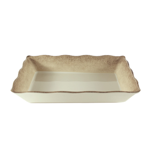 Thunder Group SD3314J 96 Oz. Jazz Rectangular Melamine Bowl and Tray