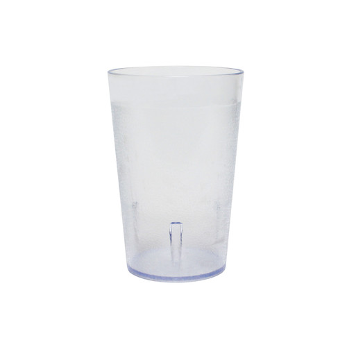 Thunder Group PLTHTB008C 8 Oz. Clear Plastic Textured Finish Tumbler