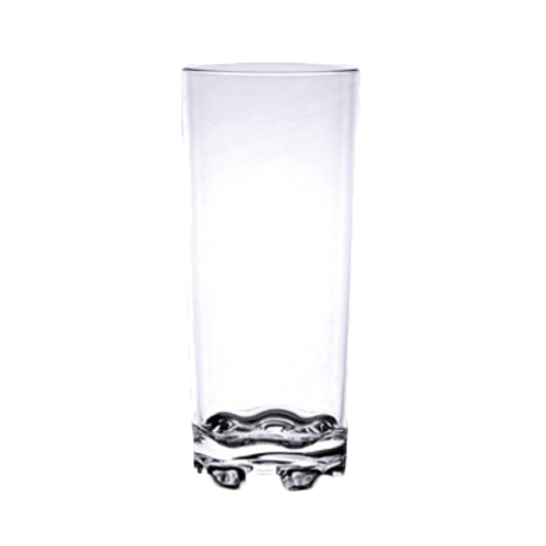 Thunder Group PLTHST014C 14 Oz. Clear Polycarbonate Heavy Base Classic Tumbler