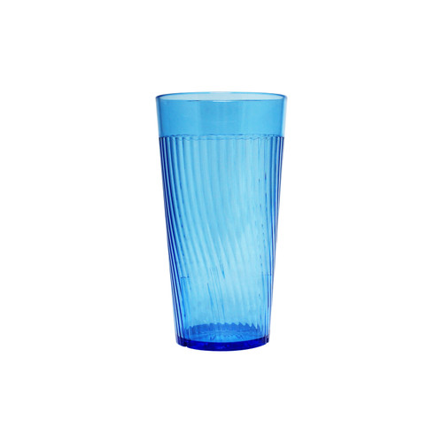 Thunder Group PLPCTB320BL 12 Oz. Red Polycarbonate Swirl Finish Tumbler