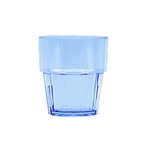 Thunder Group PLPCTB108BL 8 Oz. Blue Polycarbonate Rock Glass