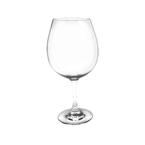 Thunder Group PLTHWG025RC 25 Oz. Clear Polycarbonate Red Wine Glass