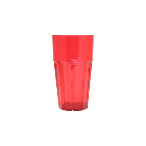 Thunder Group PLPCTB114RD 14 Oz. Red Polycarbonate Diamond Tumbler