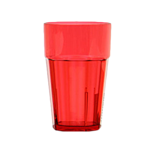 Thunder Group PLPCTB110RD 10 Oz. Red Polycarbonate Diamond Tumbler
