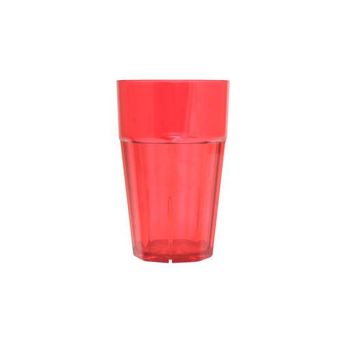 Thunder Group PLPCTB110RD 10 Oz. Red Polycarbonate Diamond Tumbler