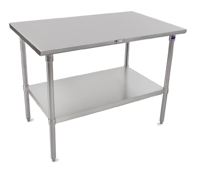 John Boos ST6-3630SSK-X 30" W Stainless Steel Work Table with Undershelf
