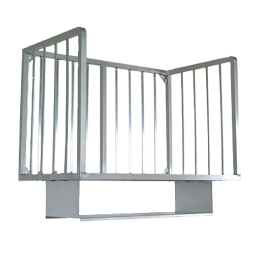 John Boos ALMBR-4W-X 48" W x 20" D Aluminum Wall Mount Meat Boat Rack