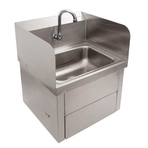 John Boos PBHS-W-1410-KV1APS-X 17" W Stainless Steel Wall Mount Hand Sink