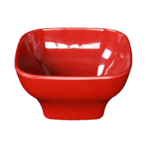 Thunder Group PS3106RD 20 Oz. Red Melamine Square Bowl