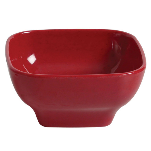 Thunder Group PS3106RD 20 Oz. Red Melamine Square Bowl