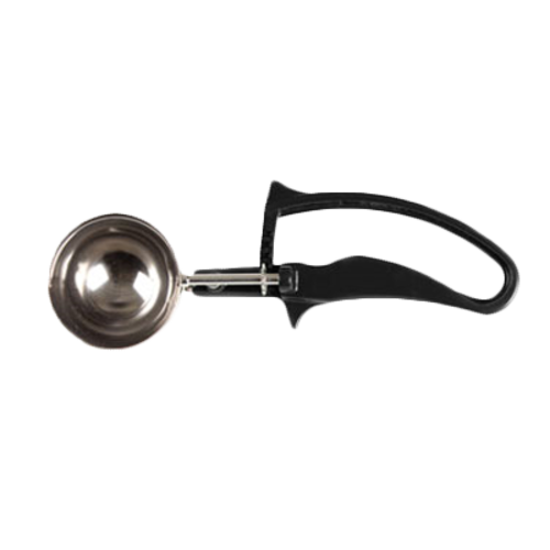 Thunder Group SLDS230G 1 Oz. #30 Black Stainless Steel Plastic Handle Disher