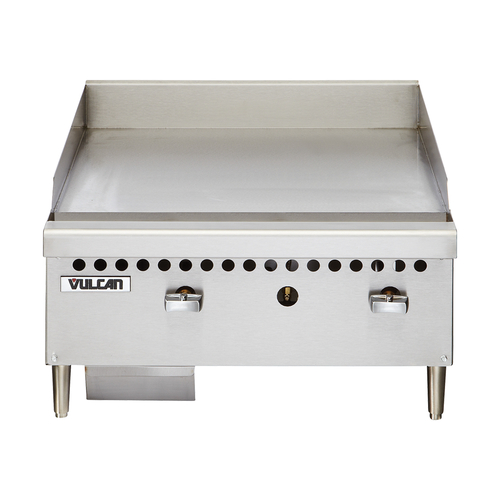 Vulcan VCRG36-M-NG 36" W Stainless Steel Natural Gas Countertop Griddle - 75,000 BTU